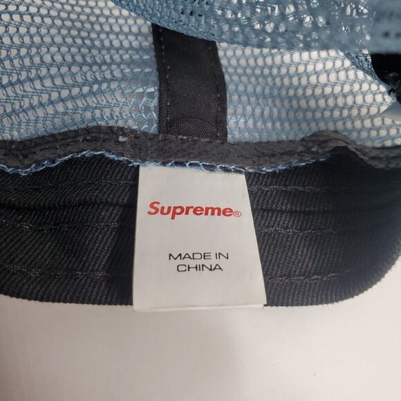 Supreme Light Blue ELEPHANT MESH Back Trucker Hat Cap - Picture 9 of 10